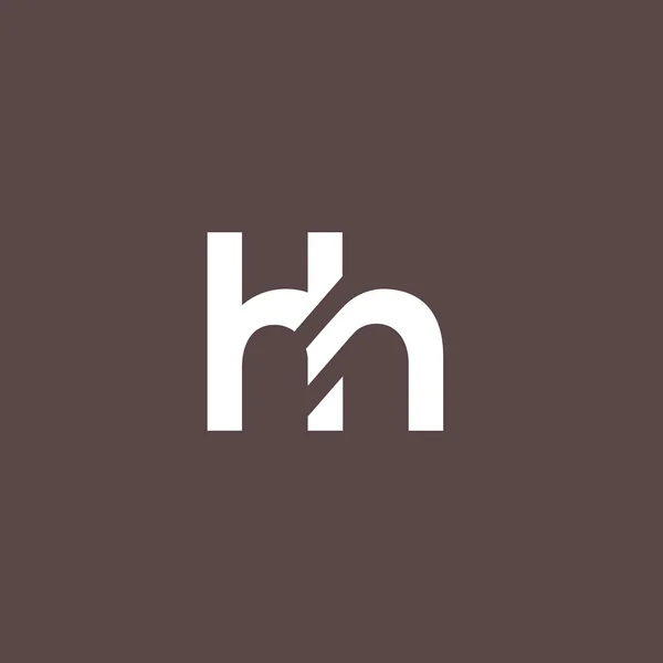 H und h Buchstaben Logo — Stockvektor