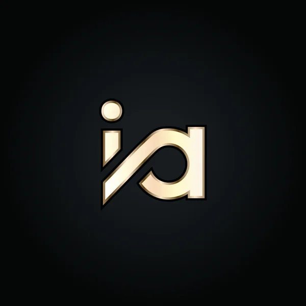Logo des lettres I et A — Image vectorielle