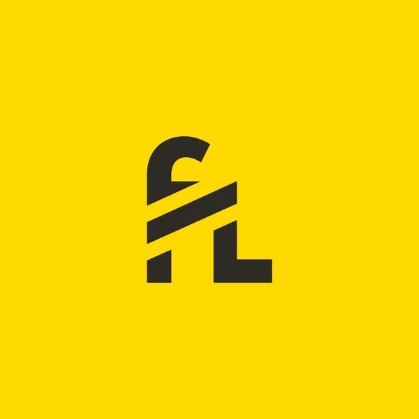 F 和 L 字母徽标 — 图库矢量图片