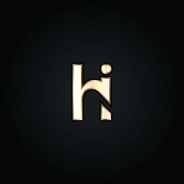 H and I Letters Logo — ストックベクタ