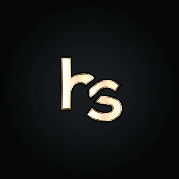 H og S Letters Logo – Stock-vektor