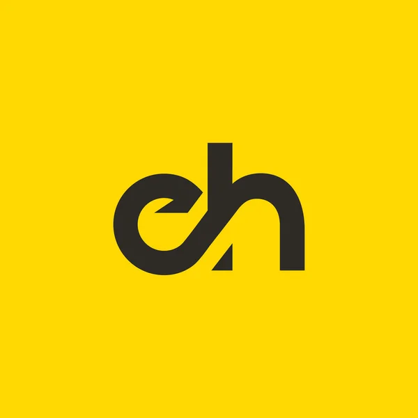 E ve H harfleri Logo — Stok Vektör
