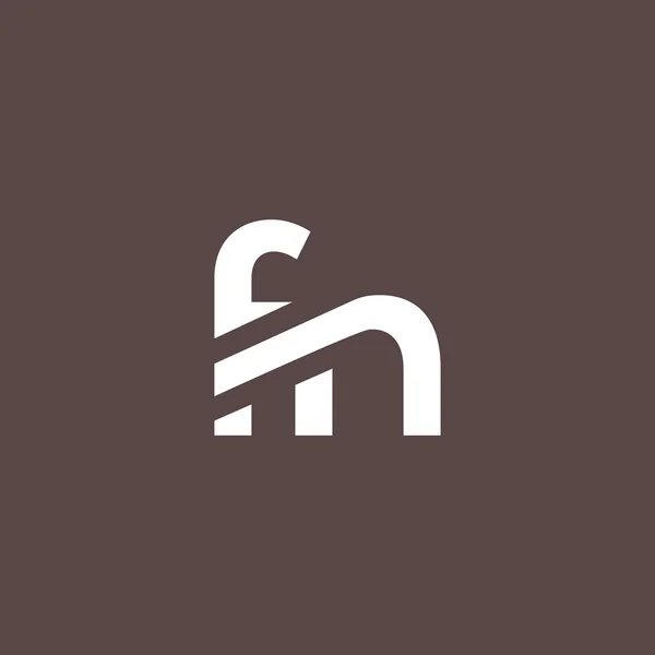 F 和 N 字母徽标 — 图库矢量图片
