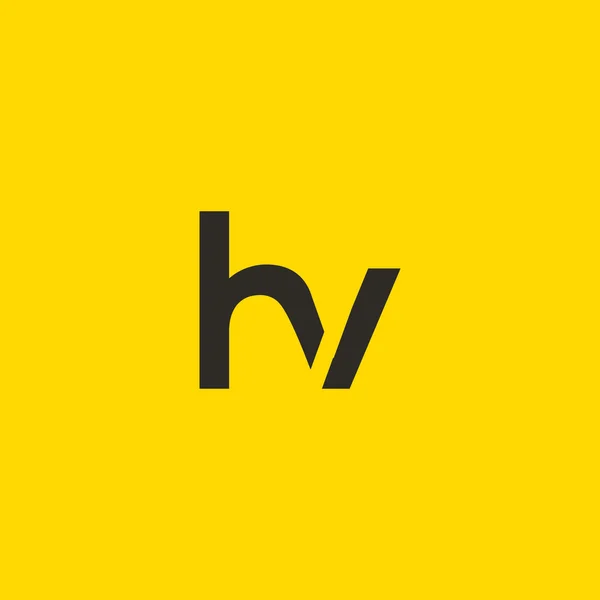 H and V Letters Logo — Διανυσματικό Αρχείο