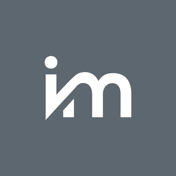 I and M Letters Logo — Stock vektor