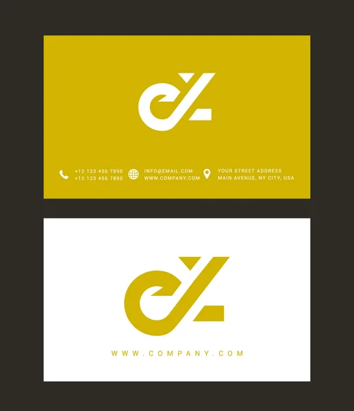 Logotipo de letras E y Z — Archivo Imágenes Vectoriales