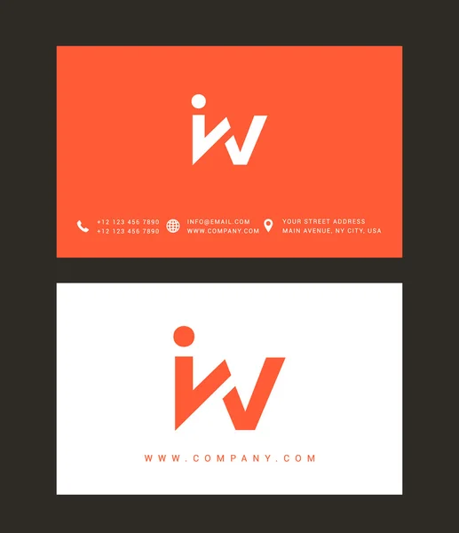 I and V Letters Logo — Διανυσματικό Αρχείο