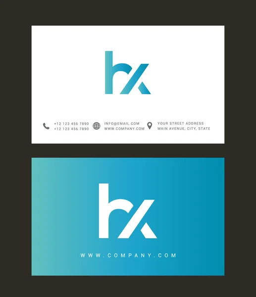 H and X Letters Logo — Stockový vektor