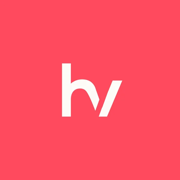 H and V Letters Logo — ストックベクタ