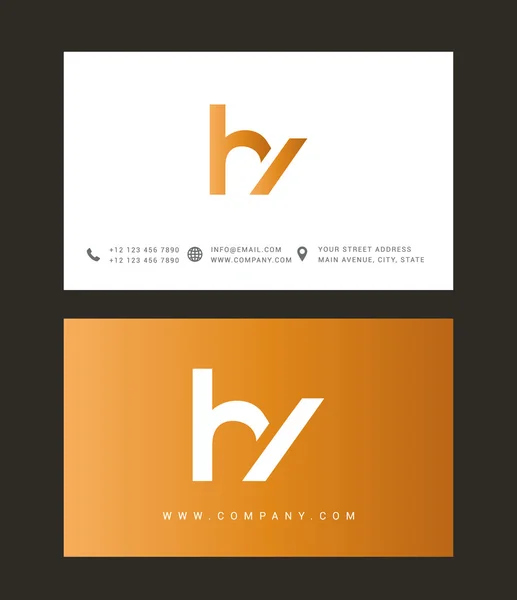 Logotipo de letras H e Y — Archivo Imágenes Vectoriales