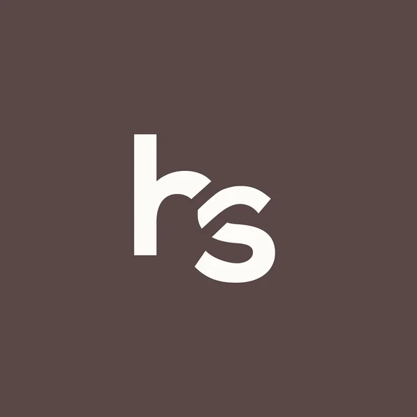 H und s Buchstaben Logo — Stockvektor