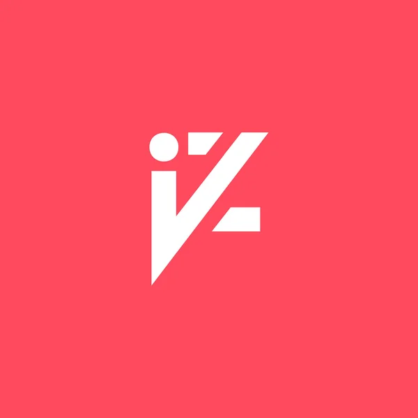 Логотип I і Z Літери — стоковий вектор