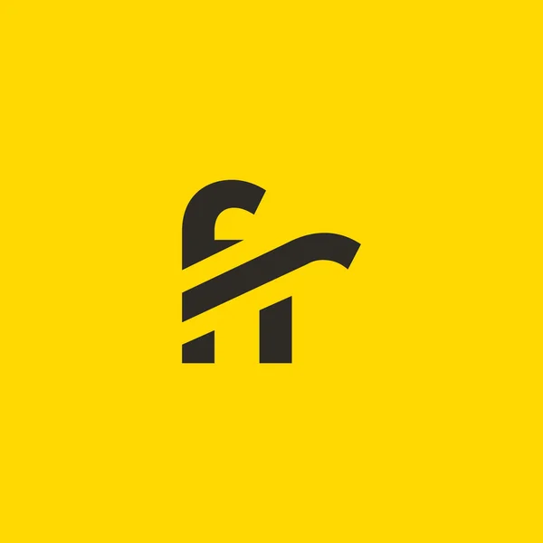 F and R Letters Logo — Διανυσματικό Αρχείο