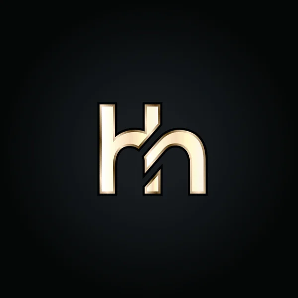 H and H Letters Logo — Stock Vector