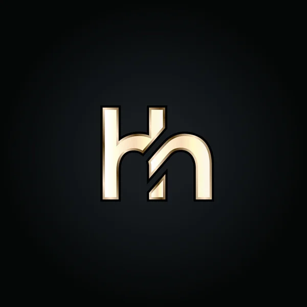 H and H Letters Logo — ストックベクタ