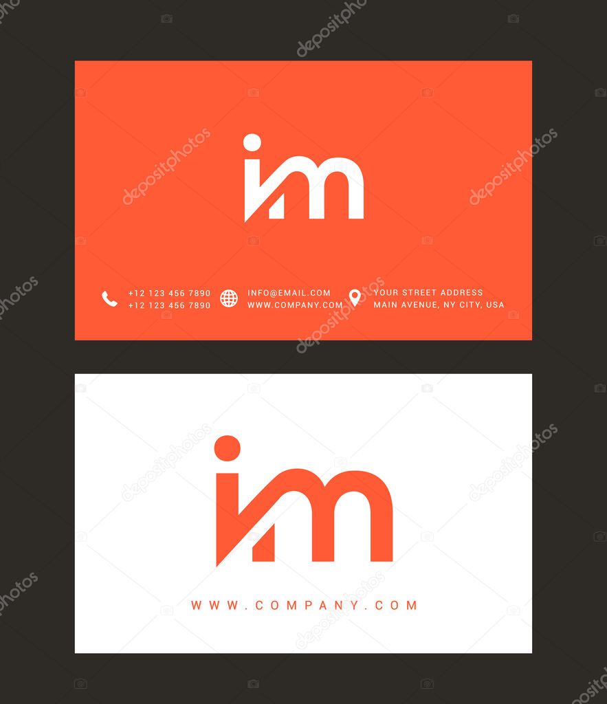 I and M Letters Logo