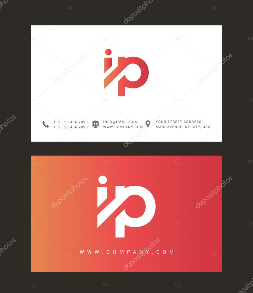 I and P Letters Logo