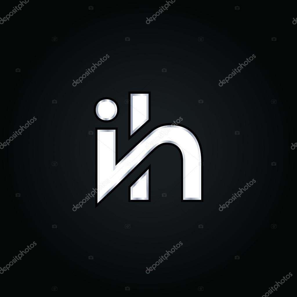 I and H Letters Logo. vector illustration