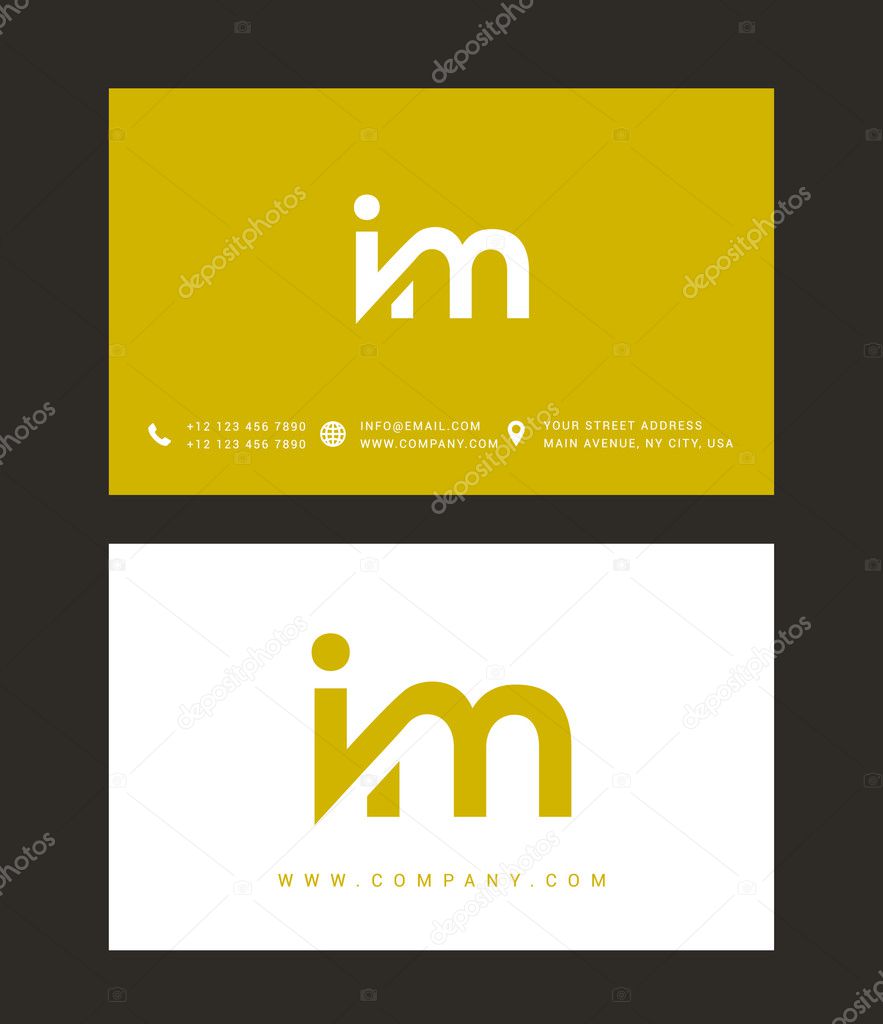 I and M Letters Logo