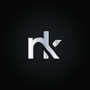 N K harf Logo vektör.