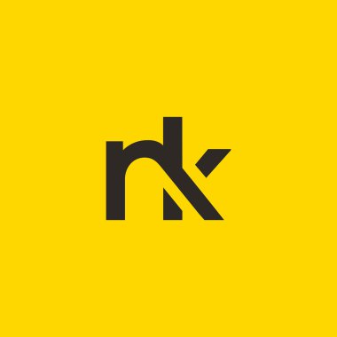 N K harf Logo vektör.