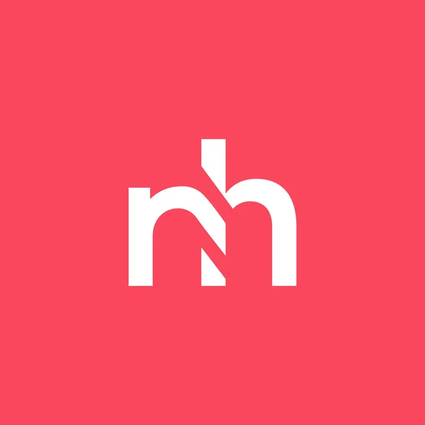 N H Letters Logo vector. — Stockfoto