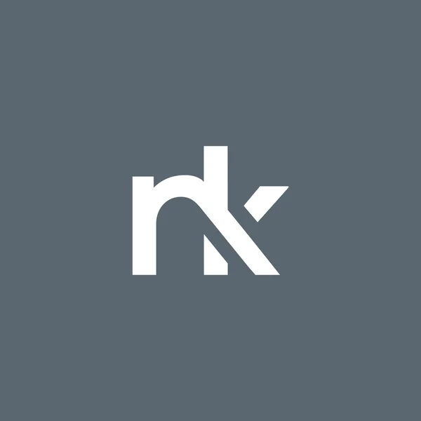 N K dopisy Logo vektor. — Stock fotografie