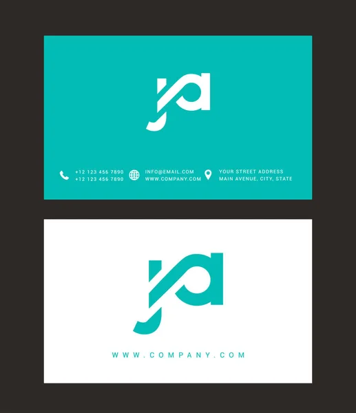 Diseño de logotipo de letra moderna — Vector de stock