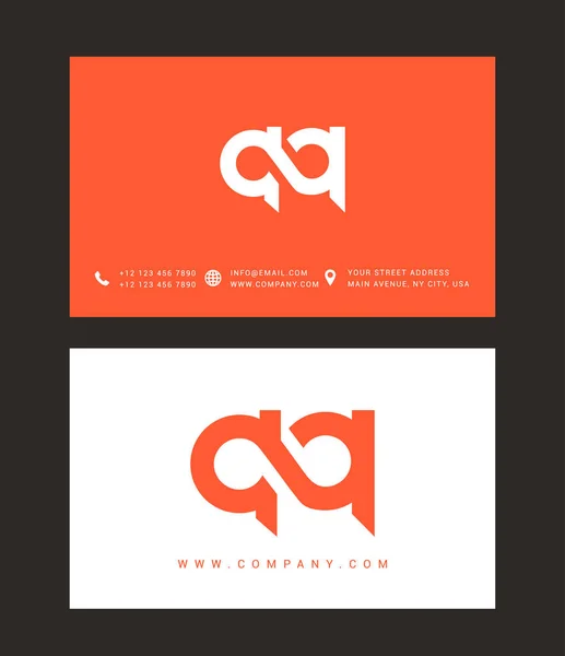 Diseño de logotipo de letra moderna — Vector de stock