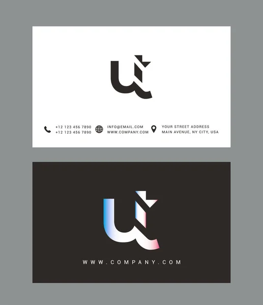 Design de logotipo carta moderna — Vetor de Stock