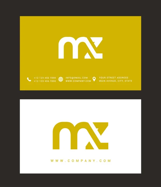 Design de logotipo carta moderna —  Vetores de Stock