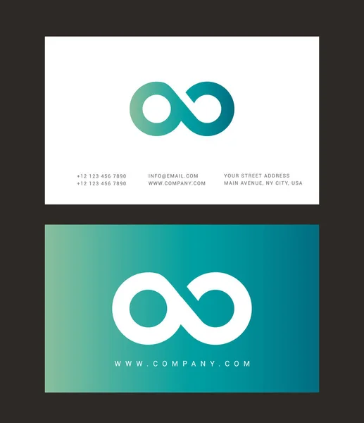 Design de logotipo carta moderna — Vetor de Stock