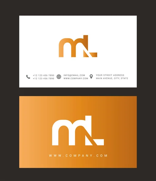 Diseño de logotipo de letra moderna — Vector de stock