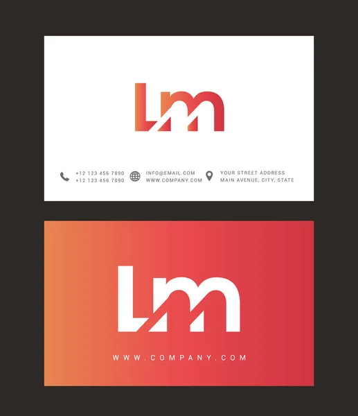 Diseño de logotipo de letra moderna — Vector de stock