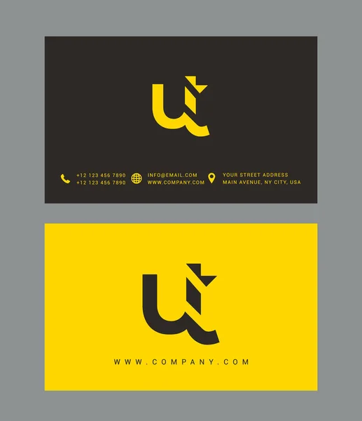 Design de logotipo carta moderna — Vetor de Stock