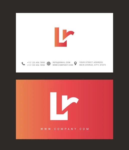 Diseño de logotipo de letra moderna — Vector de stock