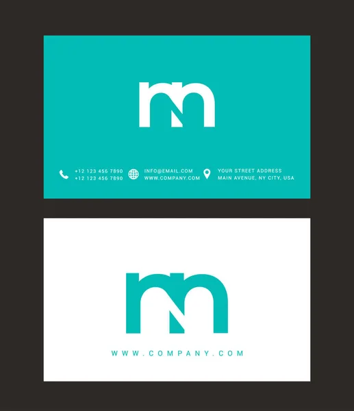 Diseño de logotipo de letra moderna — Vector de stock