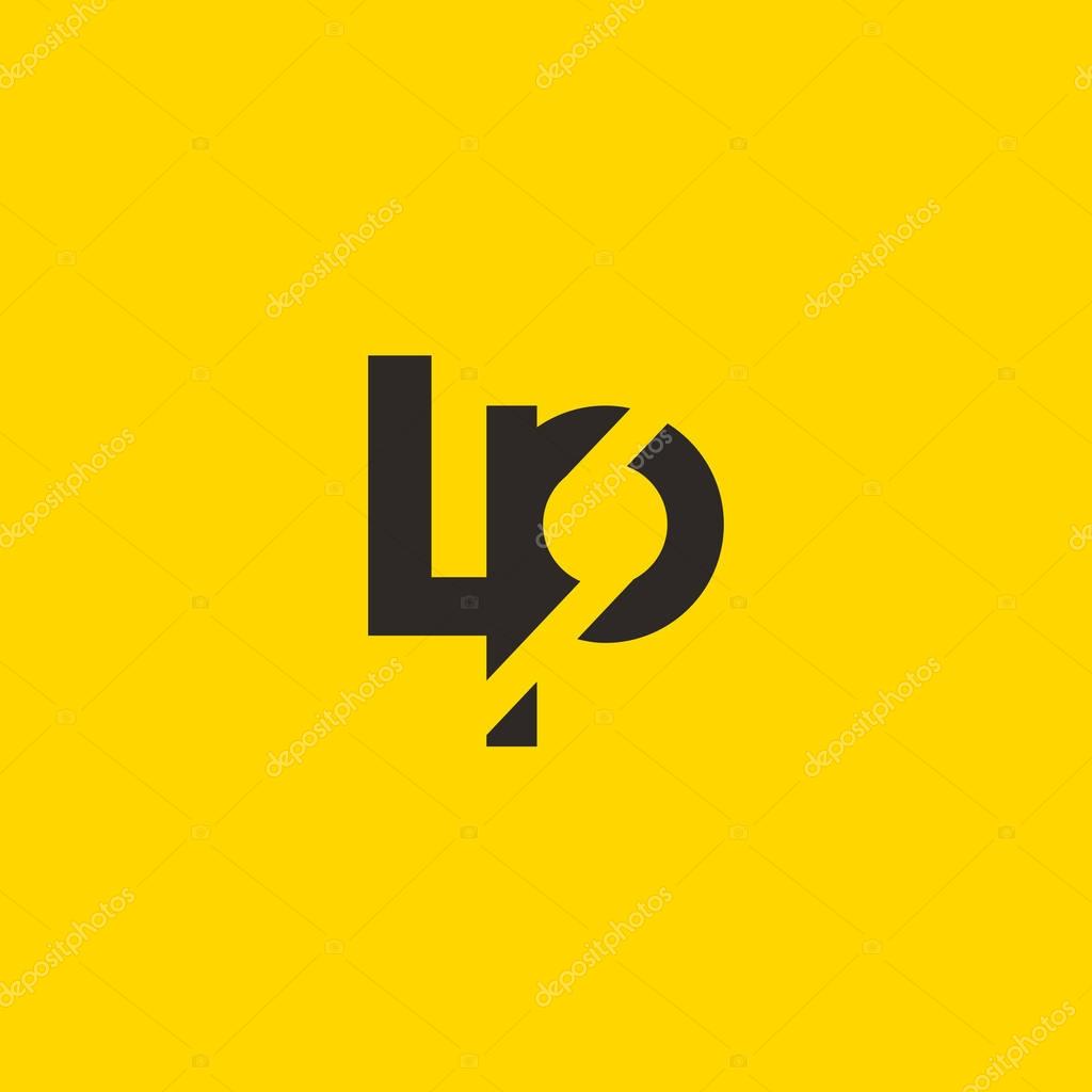 Modern letter logo design template L and P, vector illustration