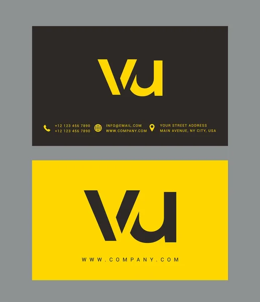 Design de logotipo carta moderna — Vetor de Stock