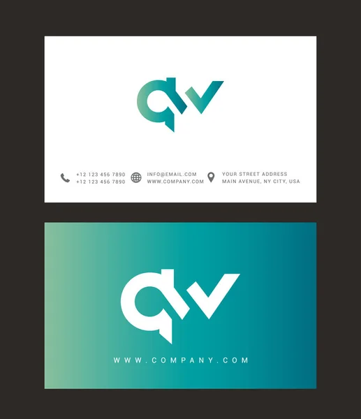 Moderna brev Logotypdesign — Stock vektor