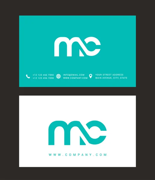 Diseño de logotipo de letra moderna — Vector de stock