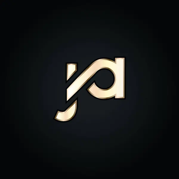 Diseño de logotipo de letra moderna — Archivo Imágenes Vectoriales