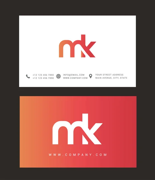 Design de logotipo carta moderna —  Vetores de Stock