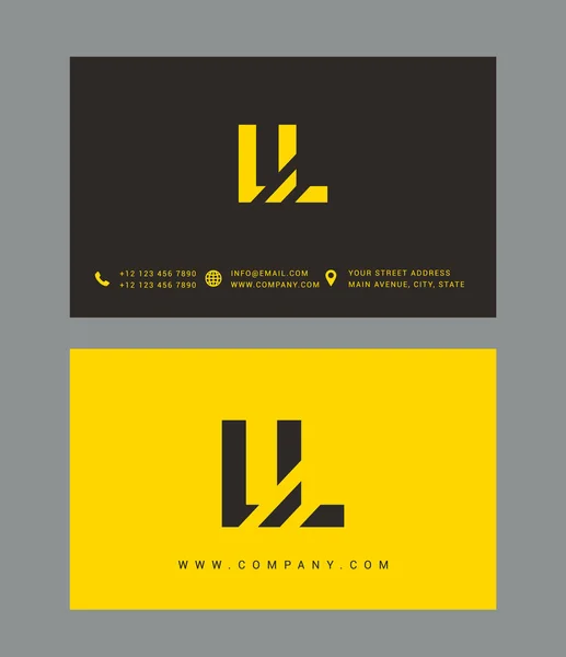 Design de logotipo carta moderna — Vetor de Stock