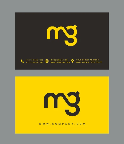 Design de logotipo carta moderna —  Vetores de Stock