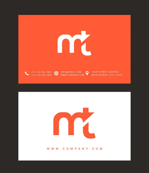 Diseño de logotipo de letra moderna — Vector de stock