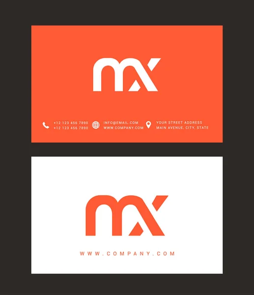 Diseño de logotipo de letra moderna — Vector de stock