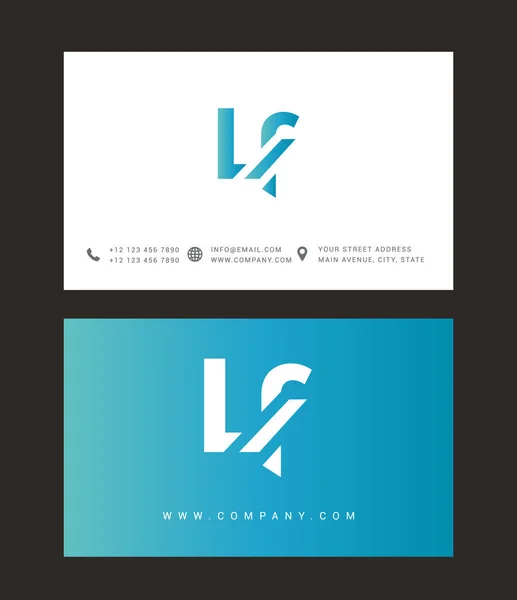 Design de logotipo carta moderna —  Vetores de Stock