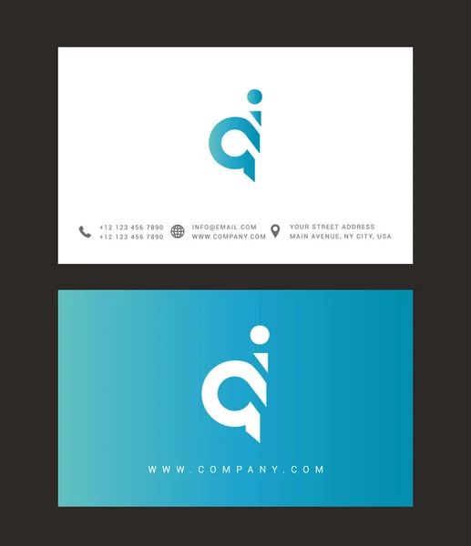 Diseño de logotipo de letra moderna — Vector de stock