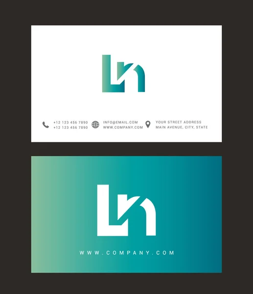 Diseño de logotipo de letra moderna — Vector de stock